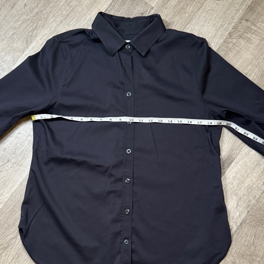 Chico Classic Black women’s button down dress Shirt size 0.5 or 6. - Picture 5 of 8